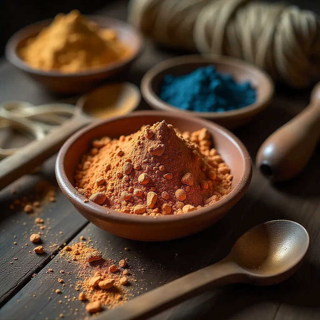 Historical natural dye textiles and materials